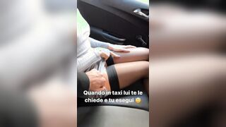 Quando il marito ti chiede di toglierti le mutandine in taxi