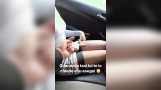 Quando il marito ti chiede di toglierti le mutandine in taxi