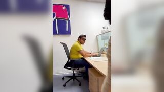 Per rinnovare il contratto la segretaria si fa scopare dal suo capo