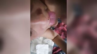 Gran sborrata con moglie che ingoia tutto