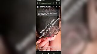 Femmina del sud si masturba in diretta OF