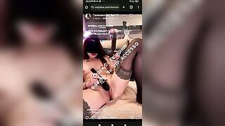 Femmina del sud si masturba in diretta OF