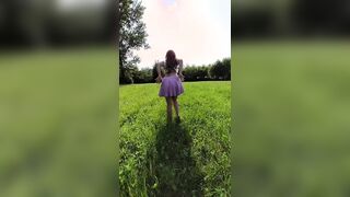 Rossa italiana in mezzo alla natura