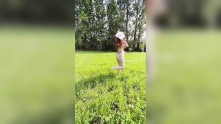 Rossa italiana in mezzo alla natura