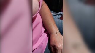 Mamma italiana flash tette in pizzeria