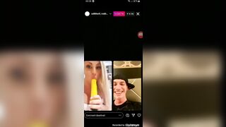 Diretta instagram hot con bocchino live