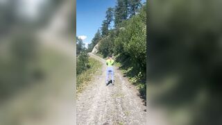 Luiza flash tette outdoor