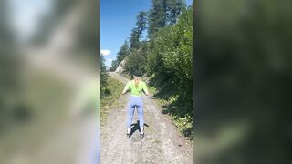 Luiza flash tette outdoor