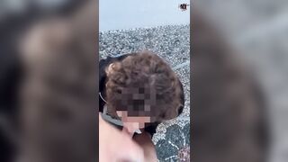 Fidanzata troia me lo spompina sul balcone