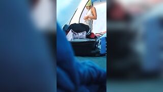 Ragazza italiana spy in campeggio