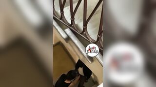 ROMA via Cattaneo coppia, presa dall’eccitazione, scopa nelle scale del palazzo