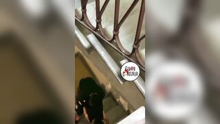 ROMA via Cattaneo coppia, presa dall’eccitazione, scopa nelle scale del palazzo