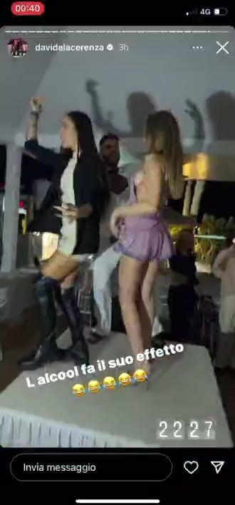 L'alcol comincia a fare effetto