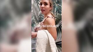 Scopata nella spa della palestra da un suo fan