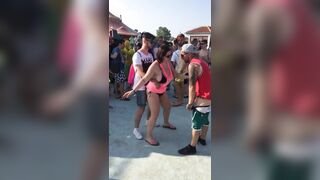 Festa in Calabria pompino in piazza