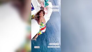 Veronica Maya porca in barca