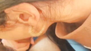 Pompino veloce in macchina collega milanese