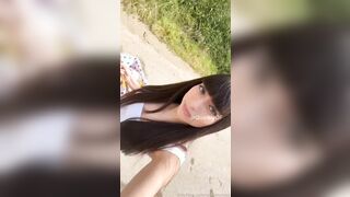 Laele portata a scopare nel bosco OF