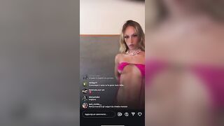Chadia Rodriguez diretta coi suoi fans Instagram