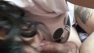 Ma dai che fai? Stai zitta troia e succhia il cazzo