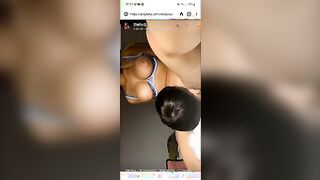 Reb3cca si fa leccare la fica in live of