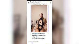 Ciao amore - Alessia si spoglia nuda per il suo tipo OF