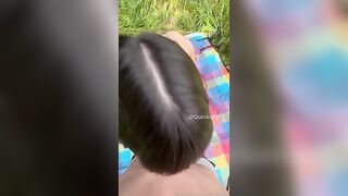 L4alemonz scopata in camporella pompino e pecorina sul prato of