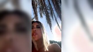 Live della Botto all'aperto in vacanza