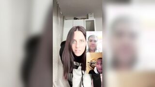 Fa la porca in cam per far tirare il cazzo a sconosciuti