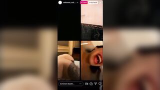 Ragazze italiane scopano e lesbicano in diretta Instagram