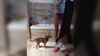 Spy fidanzata in bagno nuda