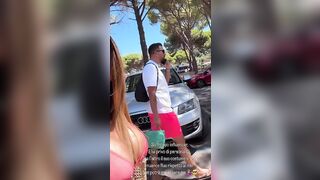 Le tettone di Guendalina in bikini rosso