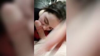 Pompa con sborrata in faccia pov