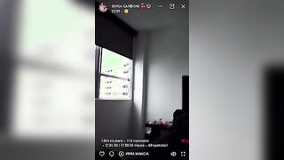 Sofia nuda in diretta OF