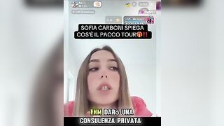 S0fia C4rboni annuncia il Paccotour