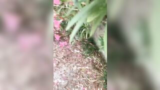 Pompino all'aperto rossa italiana POV