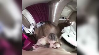 Alessia e Giulia bel trio con lesbicata OF