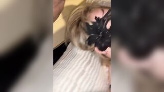 Pompino mentre si masturba