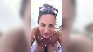 Paola in topless che belle tettone