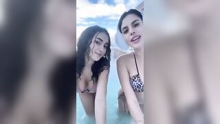 Stella con amica lesbo OF CIAO BABY CI VIENI A SBATTERE IN PISCINA?