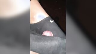 Footjob sulla panchina amatoriale