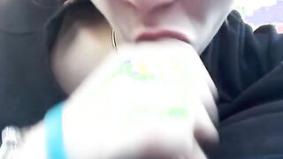 Pompino teen italiana con occhiali POV