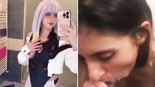 Italiana cosplay sbocchina black da vera troia