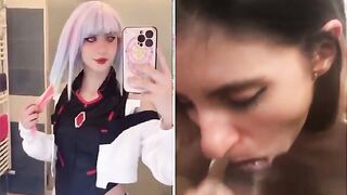 Italiana cosplay sbocchina black da vera troia