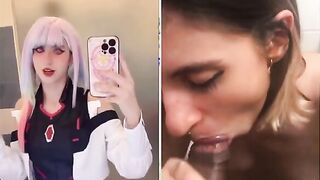 Italiana cosplay sbocchina black da vera troia