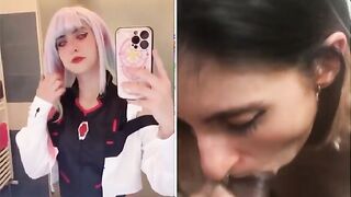 Italiana cosplay sbocchina black da vera troia