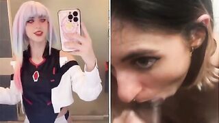 Italiana cosplay sbocchina black da vera troia