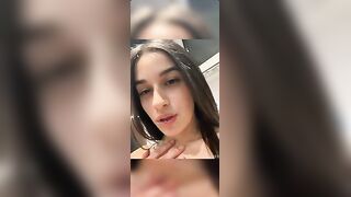 Il mio faccino angelico pieno di sborra