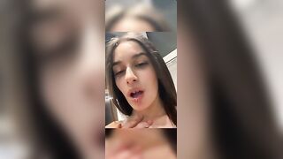 Il mio faccino angelico pieno di sborra