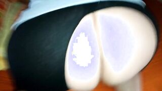 Scopata a novanta coi leggings rotti